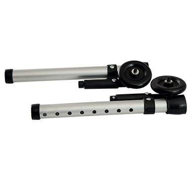 Ruote 3”+puntale/ freno - Coppia