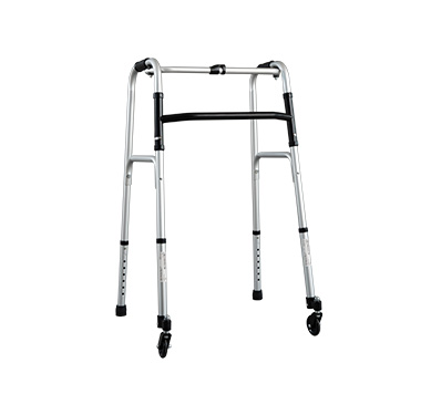 Deambulatore Fisso Push Button con Ruote Piroettanti